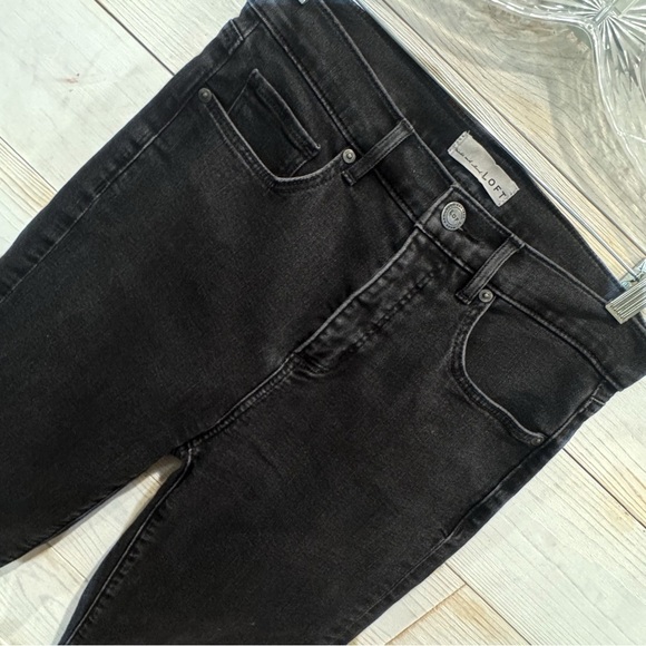 Ann Taylor Loft raw hem high waist straight crop raw hem ❤️ - Picture 5 of 8